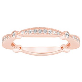 Alyson Layne 14k Gold 1/3 Carat T.W. Diamond Scalloped Wedding Band