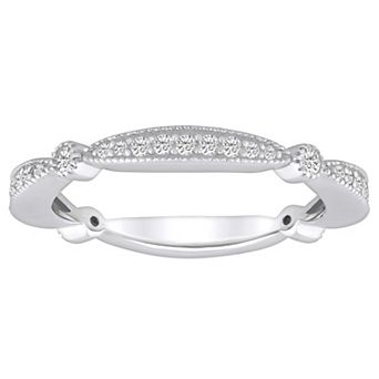 Alyson Layne 14k Gold 1/3 Carat T.W. Diamond Scalloped Wedding Band