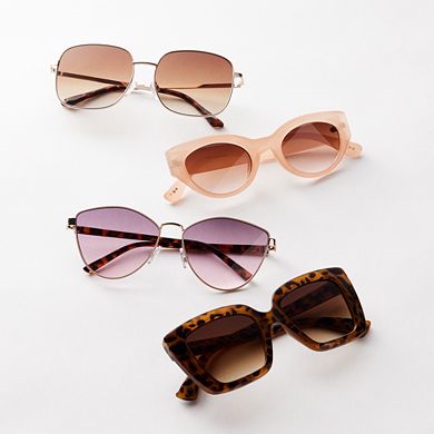 Women's LC Lauren Conrad Mayim Medium Metal Cat Eye Sunglasses