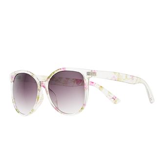 Women's LC Lauren Conrad 58mm Round Cat Eye Floral Sunglasses
