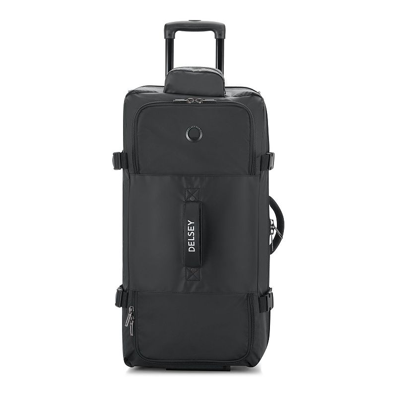 Delsey Raspail Rolling 28-Inch Carry-On Wheeled Duffel Bag, Black, 28 INCH