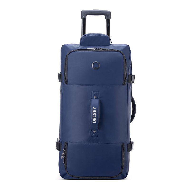 Delsey Raspail Rolling 28-Inch Carry-On Wheeled Duffel Bag, Blue, 28 INCH
