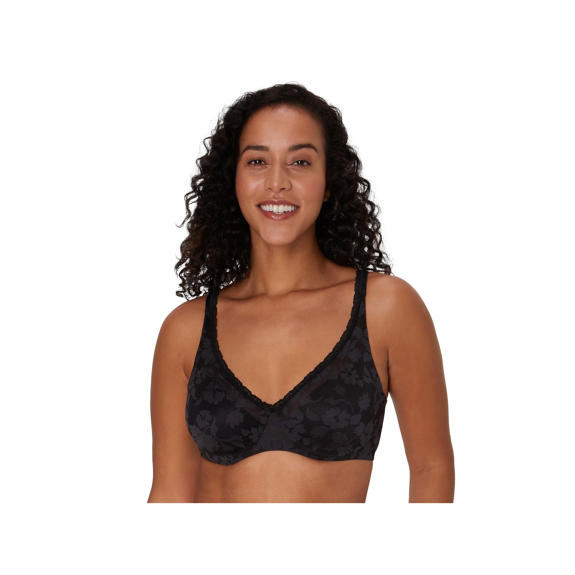 Bali Passion for Comfort Smooth Lace Underwire Bra DF6590, Womens, Size: 3