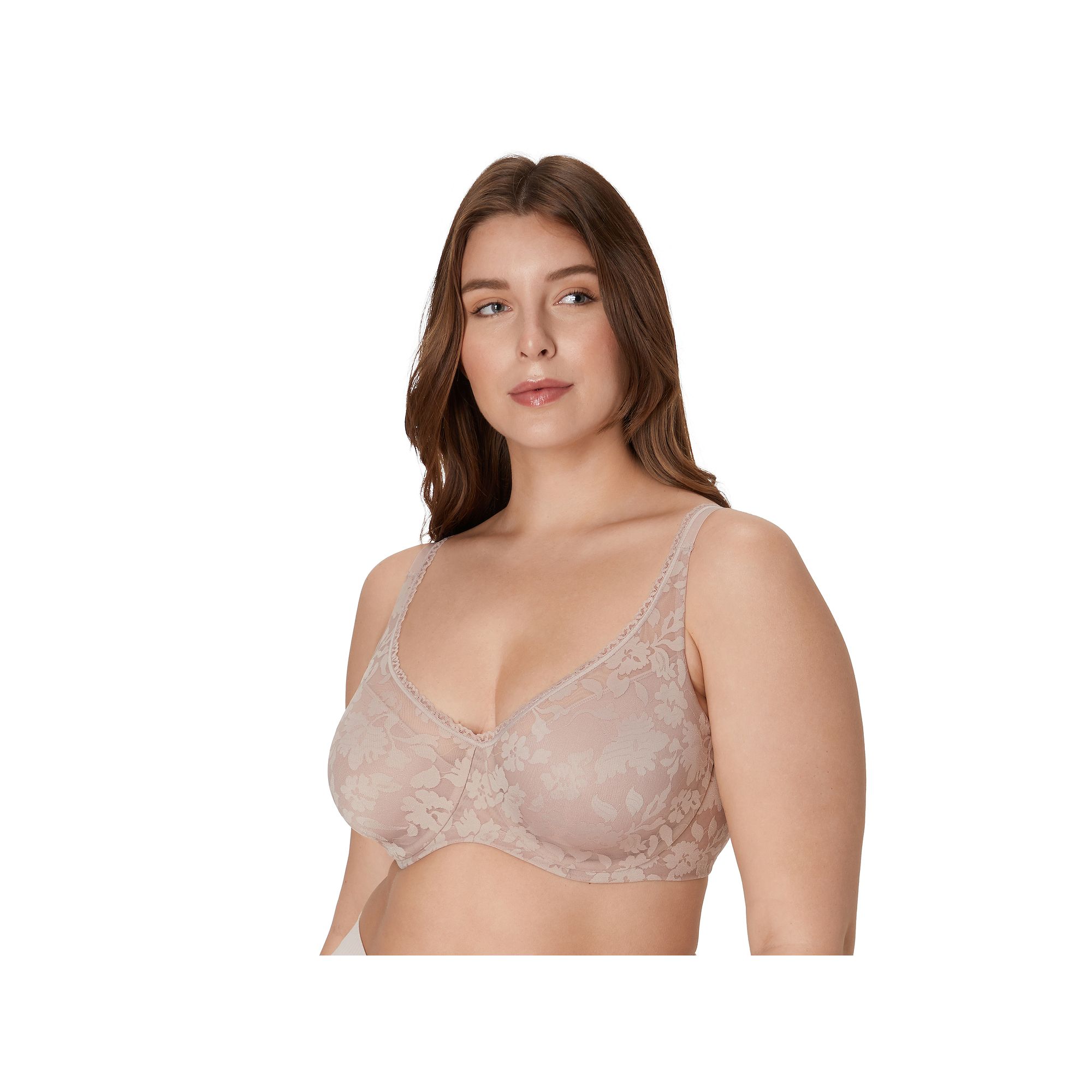 Bali Passion for Comfort Smooth Lace Underwire Bra DF6590, Womens, Size: 3