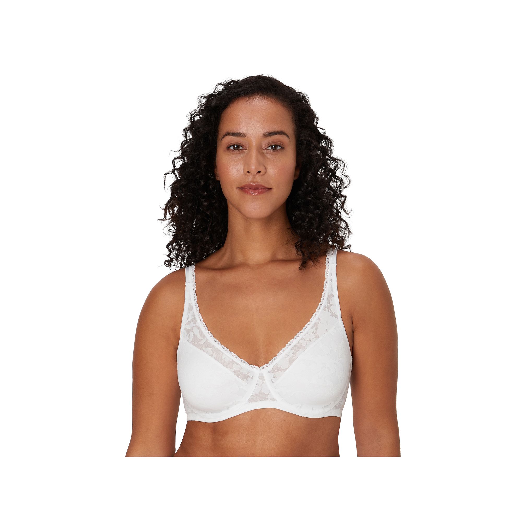 Bali Passion for Comfort Smooth Lace Underwire Bra DF6590, Womens, Size: 4