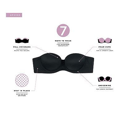 Bali One Smooth U Stay in Place Strapless Underwire Bra DF6599