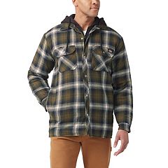 Genuine Dickies Men's Flannel Lined Midweight Canvas Outerwear Shirt Jacket  