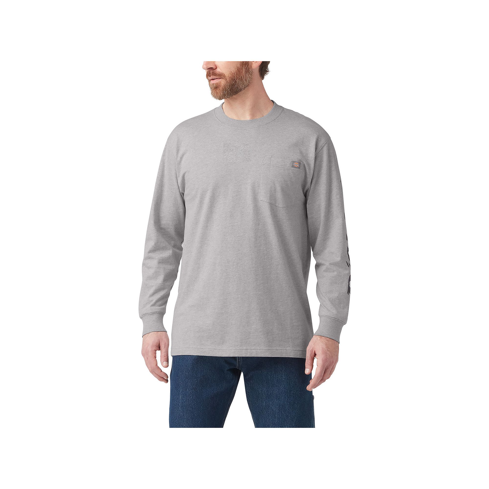 Big & Tall Dickies Wordmark Graphic Long Sleeve Tee, Mens, Size: Large Tal