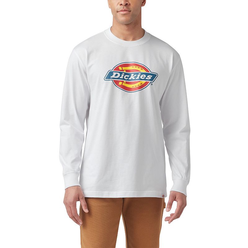 Mens Dickies Wordmark Graphic Tee, Size: Large Tall, White