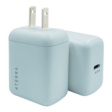 4TERRA 10W Type C Wall Charger - Light Blue
