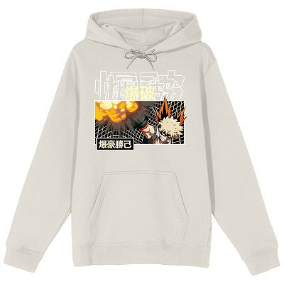 My Hero Academia Kacchan Explosion Quirk Men s Sand Sweatshirt Small