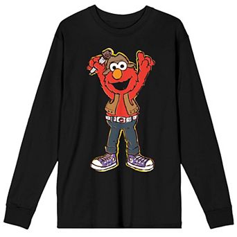 Men's Sesame Street Elmo Long Sleeve Tee