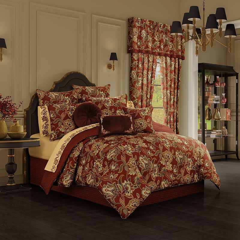 Royal Court Montecito Red California King 4-piece Comforter Set with Shams,