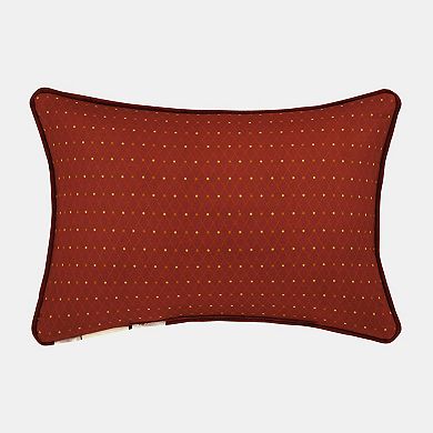 Royal Court Montecito Red Boudoir Decorative Throw Pillow