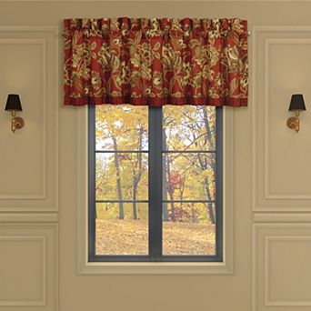 Royal Court Montecito Red Window Straight Valance