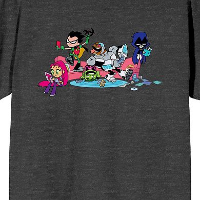 Men's Teen Titans Go To The Movies Pink Sofa Tee