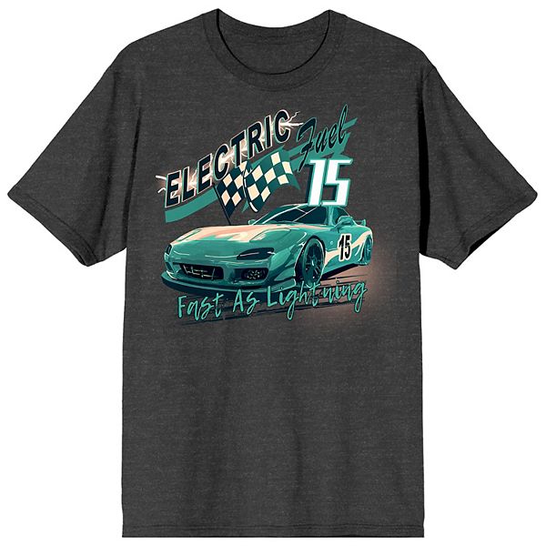 Men's Car Fanatic Race Car Checker Tee