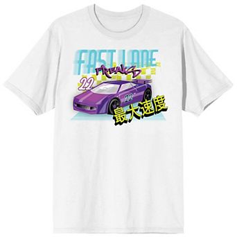 Men's Car Fanatic Purple Race Car Fast Lane Freaks Tee