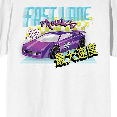 Men's Car Fanatic Purple Race Car Fast Lane Freaks Tee