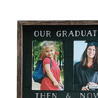 Our Graduate Then & Now 2-Opening 4" x 6" Frame Table Decor