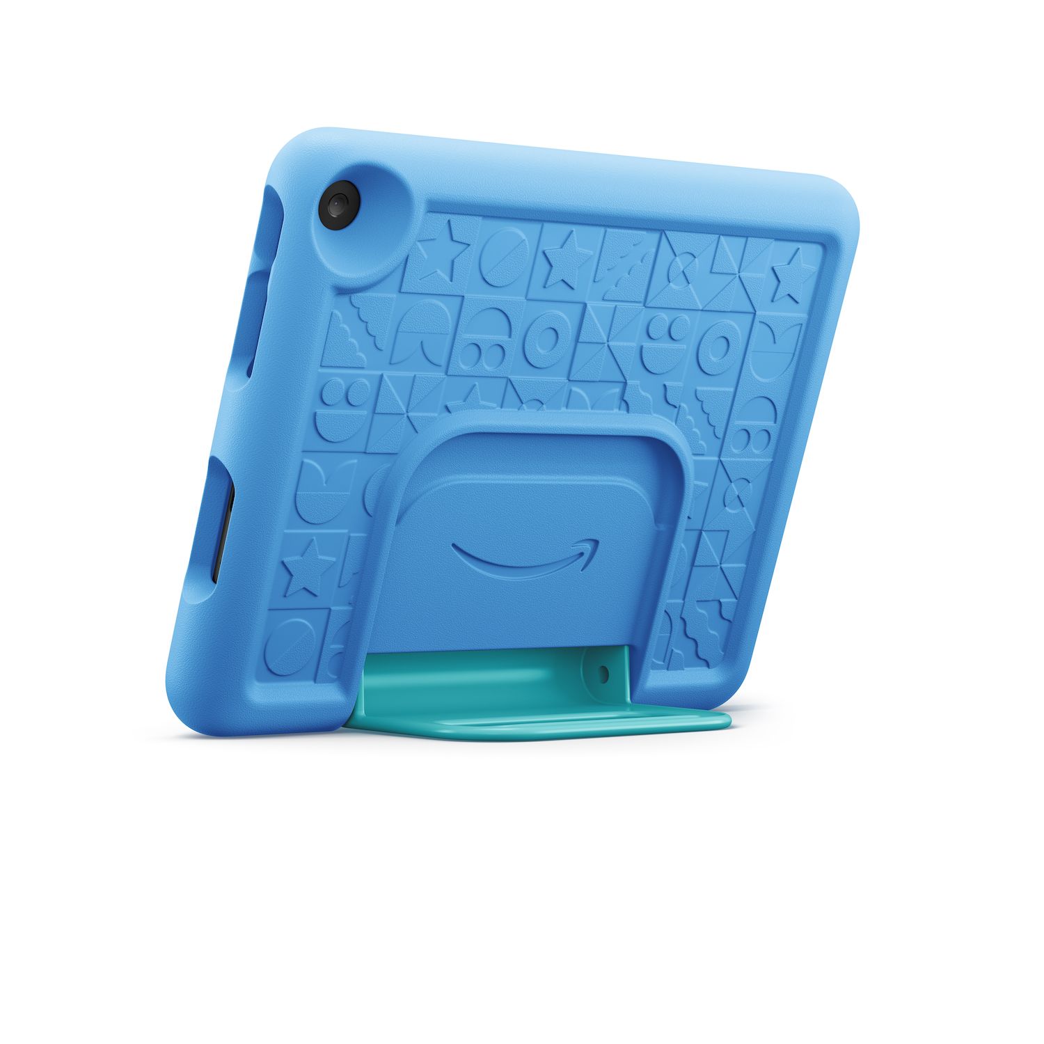 Custodia Per Amazon Fire HD 8 (2017 E 2016, 7ª E 8ª Gen) - Saturcase Pelle PU Con Supporto E Porta Penna (Blu Scuro)
