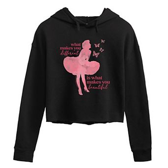 Juniors' Marilyn Monroe "What Makes You Different" Cropped Hoodie