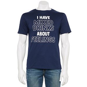 YourTops Women's Funny T-Shirt - 'I Have Mixed Drinks About Feelings', Soft Cotton Blend, Available In Army Green, Size XL