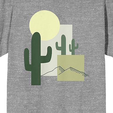 Men's Natural World Cactus Scene Tee