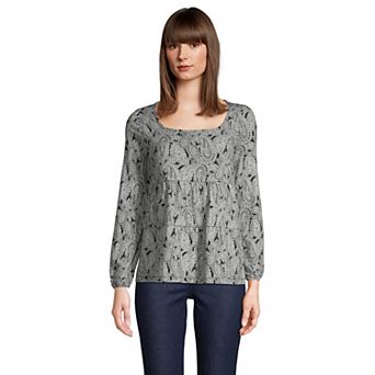 Women's Lands' End Squareneck Tiered Top