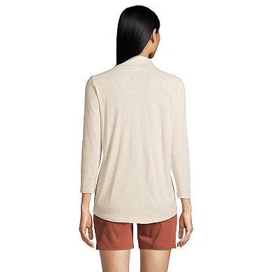 Women's Lands' End Slubbed Tunic Shirt
