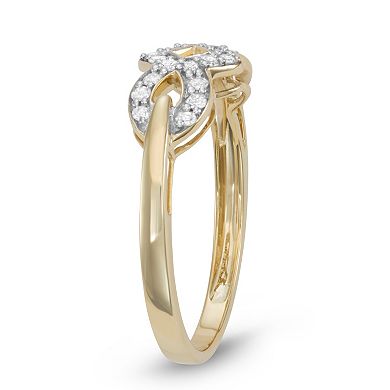 HDI 10k Gold 1/4 Carat T.W. Diamond Fashion Ring
