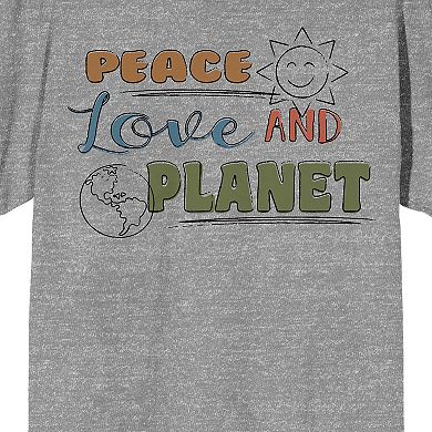 Men's Positive Vibes Peace Love Tee
