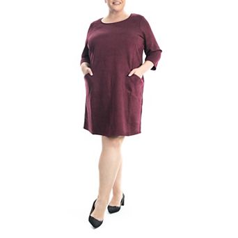 Plus Size Nina Leonard A-Line Dress