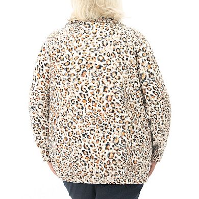 Plus Size Nina Leonard Sherpa Jacket