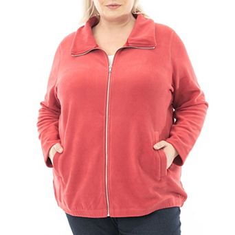 Plus Size Nina Leonard Sherpa Jacket