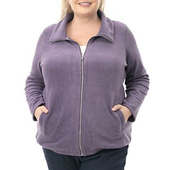 Plus Size Nina Leonard Sherpa Jacket