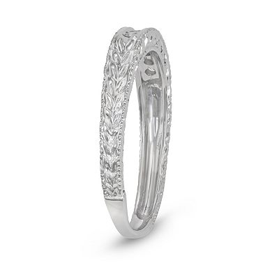 HDI Sterling Silver 1/10 Carat T.W. Diamond 7-Stone Band Ring
