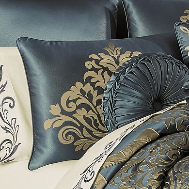 Five Queens Court Carla Azure 4-piece Comforter Set