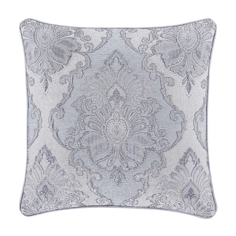 Five Queens Court Icy Bay Powder Blue 20 Square Decorative Throw Pillow,