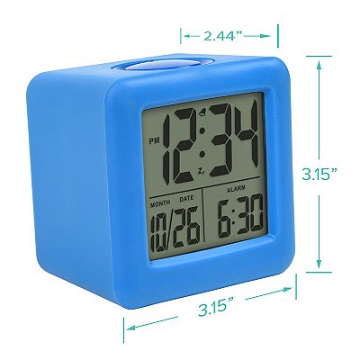 La Crosse Technology Soft Cube LCD Alarm Clock with Smart Light