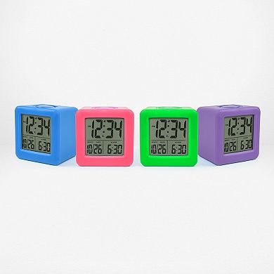 La Crosse Technology Soft Cube LCD Alarm Clock with Smart Light