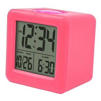 La Crosse Technology Soft Cube LCD Alarm Clock with Smart Light