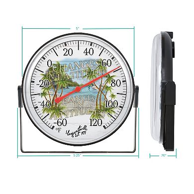 La Crosse Technology "Changes in Latitudes" Margaritaville 5” Bracket Dial Thermometer