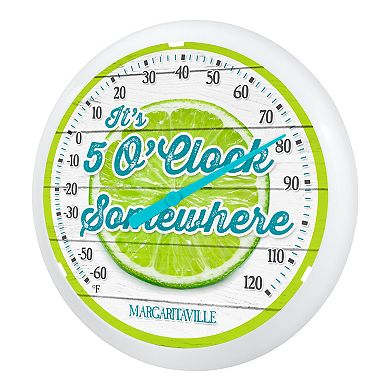 La Crosse Technology "It???s 5 O'Clock" Margaritaville Analog Dial Thermometer