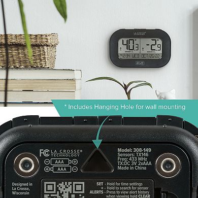 La Crosse Technology 308-04747-INT Wireless Digital Kitchen Thermometers with Display