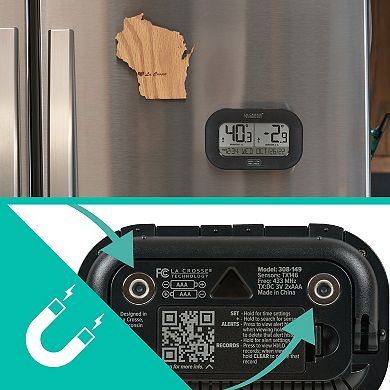 La Crosse Technology 308-04747-INT Wireless Digital Kitchen Thermometers with Display