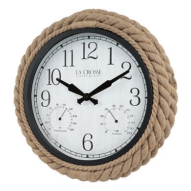 La Crosse Technology Rowan Indoor / Outdoor Rope Wall Clock