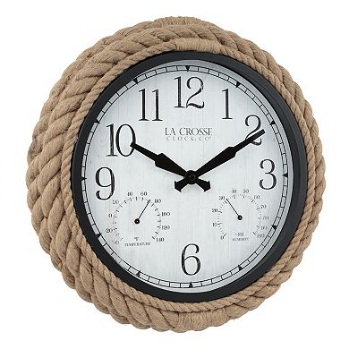 La Crosse Technology Rowan Indoor / Outdoor Rope Wall Clock