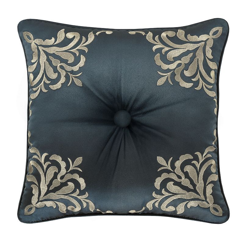 Five Queens Court Carla Azure 18 Square Decorative Throw Pillow, Blue, F