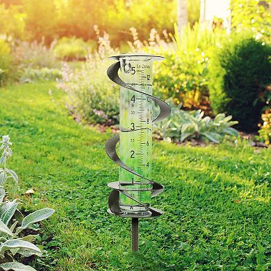 Monitor rainfall in your garden with this La Crosse Technology Helix Spiral Rain Gauge.